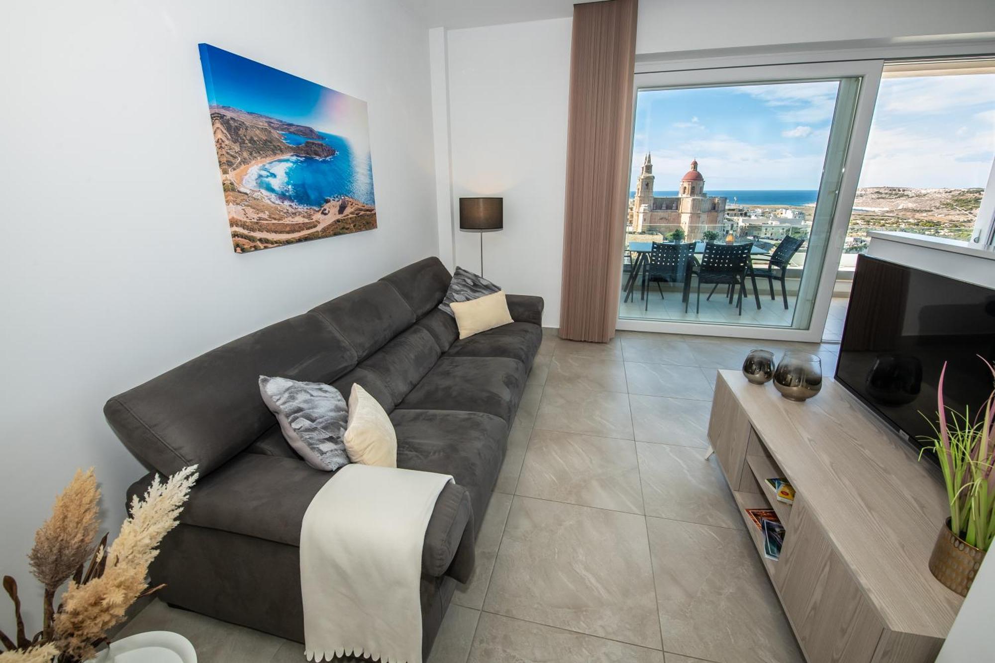 Clifftop Modern Apartment Mellieħa Zewnętrze zdjęcie