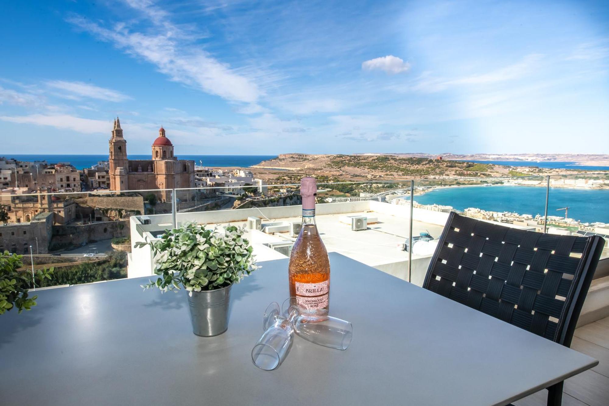 Clifftop Modern Apartment Mellieħa Zewnętrze zdjęcie